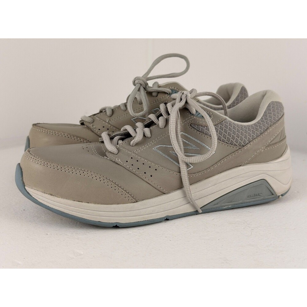 New Balance WW928GR3 Walking Shoes Gray Leather Womens Size 8 Wide EU 39